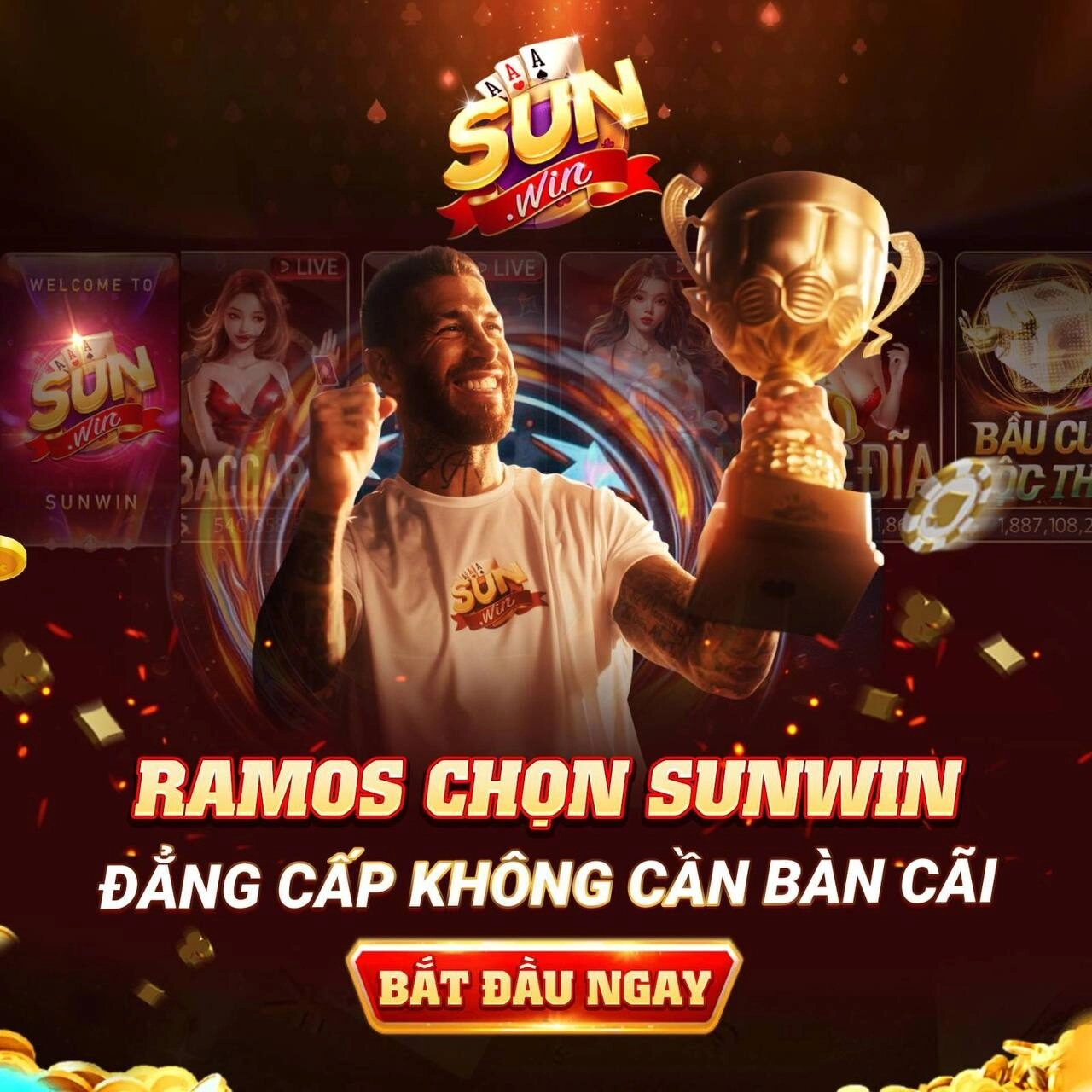 Sergio Ramos hợp tác Sunwin tạo dấu ấn truyền thông